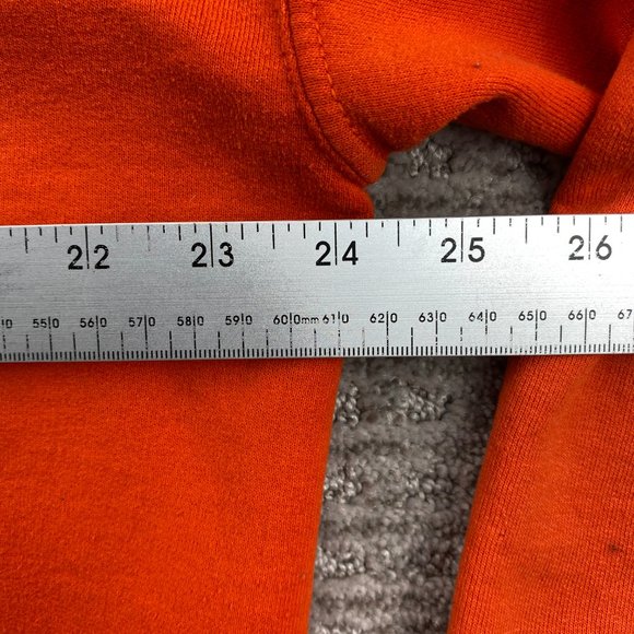 Gildan Heavy Sweater Men XL Orange Hoodie Sweatshirt TDL Trust Dedicate Love - Picture 12 of 13